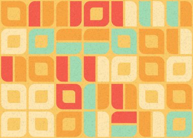 Soyut geometrik hesaplama deseni, vektör illüstrasyonu    