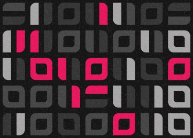 Soyut Geometrik Desen üretken hesaplama sanatı çizimi 