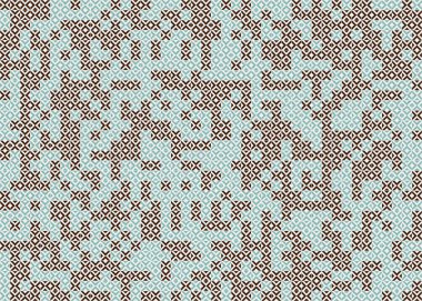 Soyut geometrik hesaplama deseni, vektör illüstrasyonu    