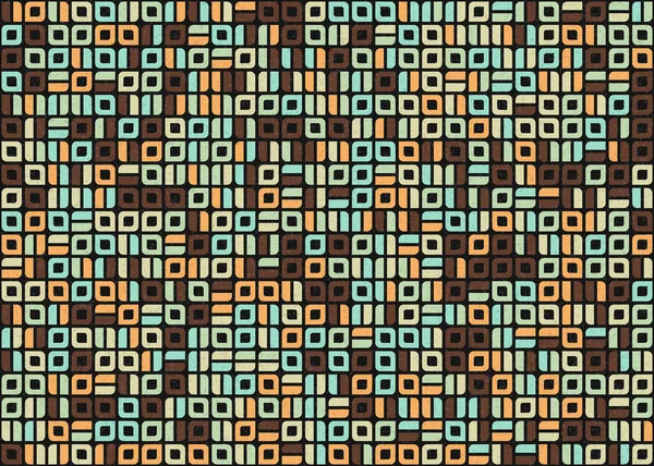 Abstrakte Geometrische Muster Generative Computergestützte Kunstillustration — Stockvektor