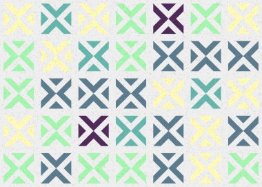 Soyut Geometrik Desen üretken hesaplama sanatı çizimi 