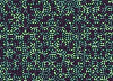 Soyut Geometrik Desen üretken hesaplama sanatı çizimi 