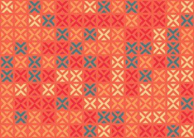 Soyut Geometrik Desen üretken hesaplama sanatı çizimi 