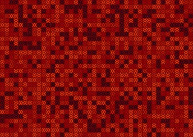 Soyut Geometrik Desen üretken hesaplama sanatı çizimi 