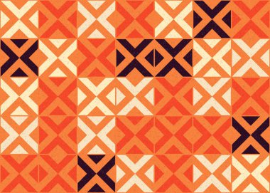 Soyut Geometrik Desen üretken hesaplama sanatı çizimi 