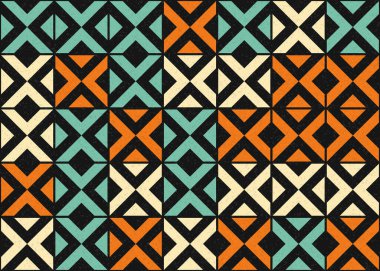 Soyut geometrik hesaplama deseni, vektör illüstrasyonu