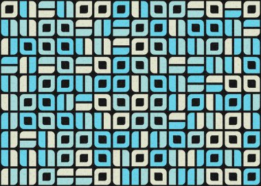 Soyut Geometrik Desen üretken hesaplama sanatı çizimi 