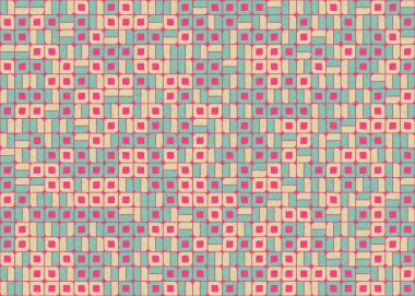 Soyut Geometrik Desen üretken hesaplama sanatı çizimi 