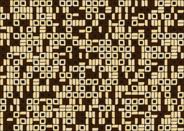 Soyut Geometrik Desen üretken hesaplama sanatı çizimi 