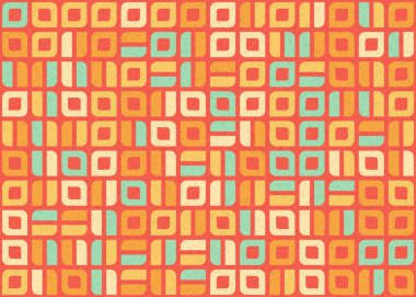 Soyut Geometrik Desen üretken hesaplama sanatı çizimi 