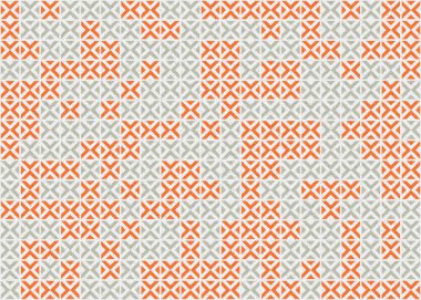 Soyut Geometrik Desen üretken hesaplama sanatı çizimi 