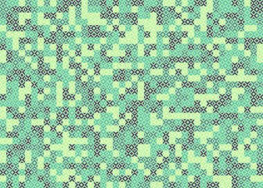 Soyut Geometrik Desen üretken hesaplama sanatı çizimi 