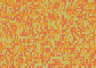 Soyut Geometrik Desen üretken hesaplama sanatı çizimi 