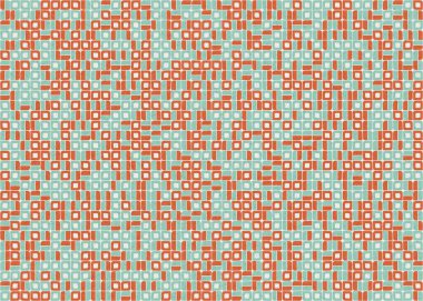 Soyut Geometrik Desen üretken hesaplama sanatı çizimi 