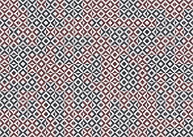 Soyut Geometrik Desen üretken hesaplama sanatı çizimi 