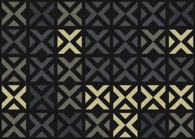 Soyut Geometrik Desen üretken hesaplama sanatı çizimi 