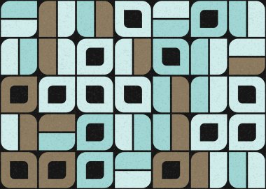 Soyut Geometrik Desen üretken hesaplama sanatı çizimi 