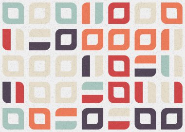 Soyut Geometrik Desen üretken hesaplama sanatı çizimi 