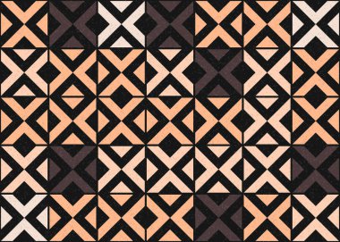 Soyut Geometrik Desen üretken hesaplama sanatı çizimi 