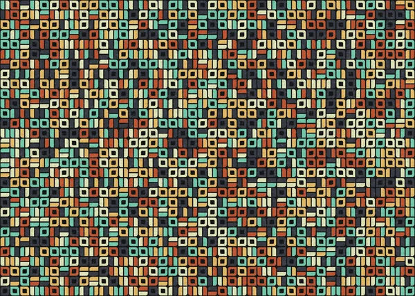 Abstrakcyjny Geometryczny Wzór Generatywna Sztuka Obliczeniowa Ilustracja — Wektor stockowy