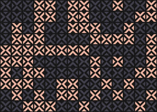 Patrón Computacional Geométrico Abstracto Ilustración Vectorial — Archivo Imágenes Vectoriales