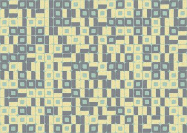 Soyut Geometrik Desen üretken hesaplama sanatı çizimi 