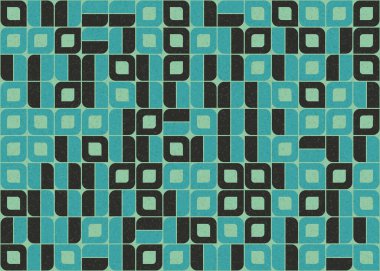 Soyut Geometrik Desen üretken hesaplama sanatı çizimi 