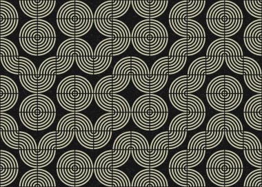 Soyut Geometrik Desen üretken hesaplama sanatı çizimi 