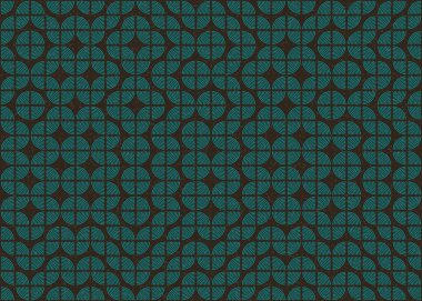 Soyut Geometrik Desen üretken hesaplama sanatı çizimi