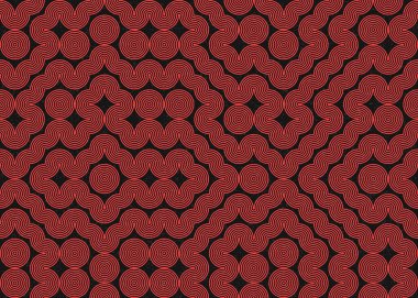 Soyut Geometrik Desen Üretken hesaplama sanatı, vektör illüstrasyonu