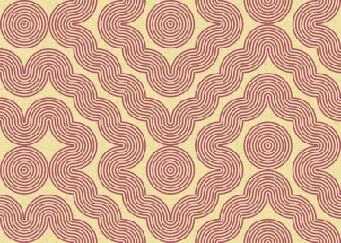 Soyut Geometrik Desen üretken hesaplama sanatı çizimi