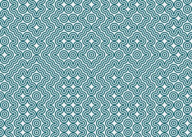 Soyut Geometrik Desen Üretken hesaplama sanatı, vektör illüstrasyonu