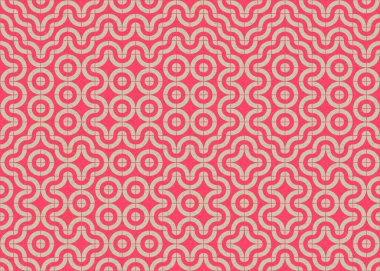 Soyut Geometrik Desen üretken hesaplama sanatı çizimi 