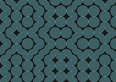 Soyut Geometrik Desen Üretken hesaplama sanatı, vektör illüstrasyonu