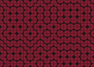 Soyut Geometrik Desen üretken hesaplama sanatı çizimi