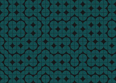 Soyut Geometrik Desen Üretken hesaplama sanatı, vektör illüstrasyonu