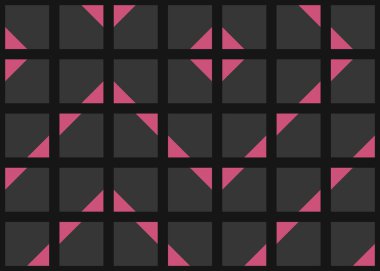 Soyut geometrik hesaplama deseni, vektör illüstrasyonu 