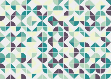 Soyut Geometrik Desen, üretken hesaplama sanatı çizimi 