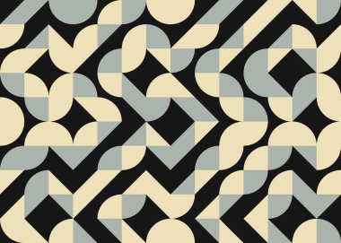 Soyut Geometrik Desen, üretken hesaplama sanatı çizimi 