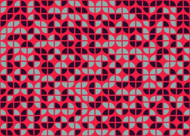 Geometrik desenli üretken hesaplama sanatı çizimi 