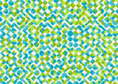 Soyut Geometrik Desen, üretken hesaplama sanatı çizimi 