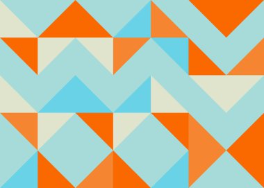 Soyut Geometrik Desen, üretken hesaplama sanatı çizimi 