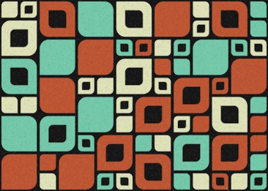 Soyut Geometrik Desen üretken hesaplama sanatı çizimi 
