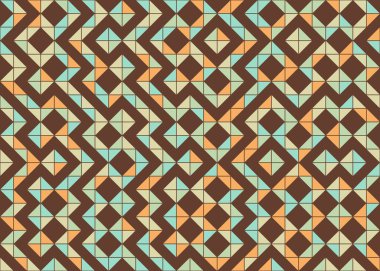 Soyut Geometrik Desen üretken hesaplama sanatı çizimi 