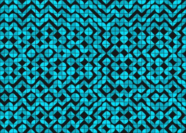 Soyut Geometrik Desen üretken hesaplama sanatı çizimi 