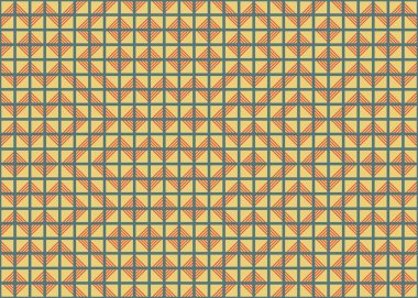 Soyut Geometrik Desen, üretken hesaplama sanatı çizimi 