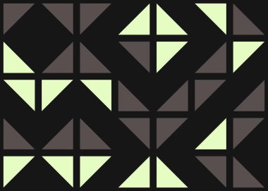 Soyut Geometrik Desen, üretken hesaplama sanatı çizimi 