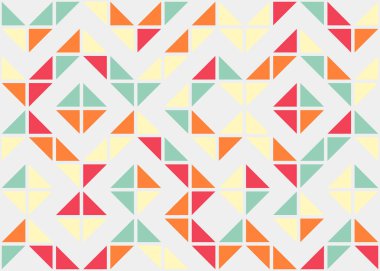 Soyut geometrik hesaplama deseni, vektör illüstrasyonu