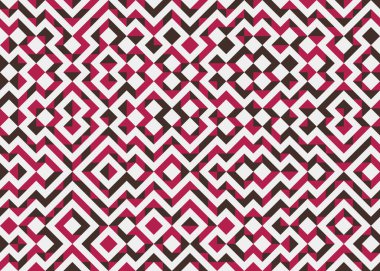 Soyut Geometrik Desen, üretken hesaplama sanatı çizimi 