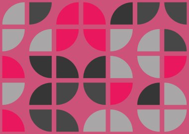 Soyut Geometrik Desen, üretken hesaplama sanatı çizimi 